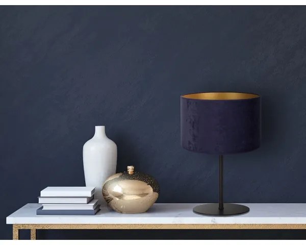 Duolla - Stolná lampa ROLLER 1xE14/15W/230V pr. 20 cm modrá/zlatá