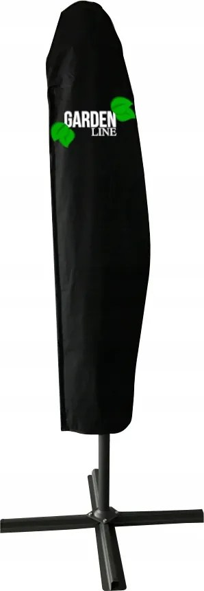Garden Line 3 M ZELENÝ ZÁHRADNÝ SLNEČNÍK „BANANA“ S LED OBALOM