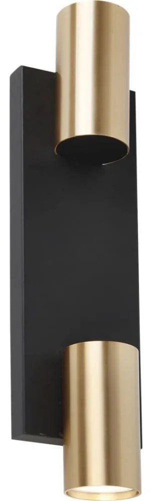 Nástenné bodové svietidlo GENESIS 2xGU10/8W/230V čierna