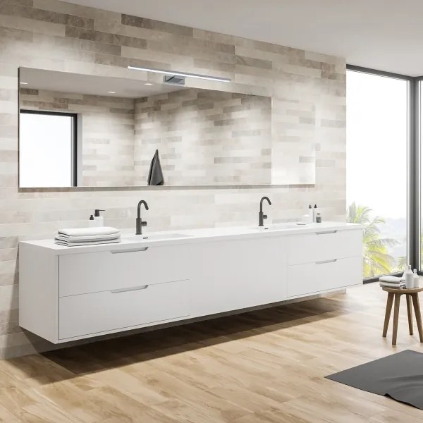 LED kúpeľňové osvetlenie zrkadla SHINE LED/13,8W/230V 60 cm IP44 lesklý chróm