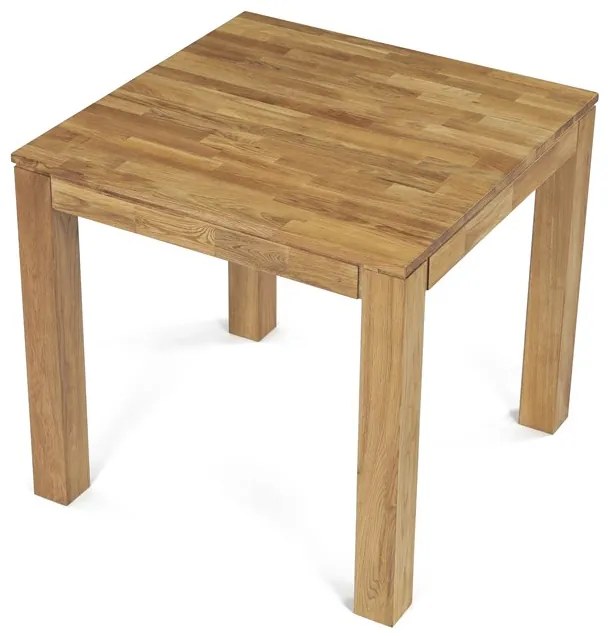 Autronic BONTEC Jedálenský stôl 80x80cm, masív, prírodný, DS-H080 DUB Farba: Prírodné