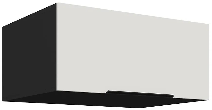 Kuchynská skrinka Aria-Wh/Bl Anti Fingerprint 80 Nagu-36 1f