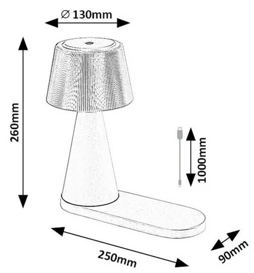 Rabalux 74214 funkčná stolná LED lampa Zavier