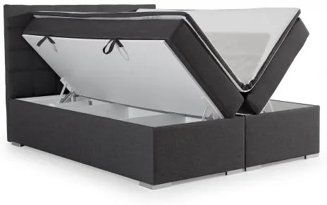 Posteľ Boxspring Alicia 200 x 180, hnedá (látka - ba 04)