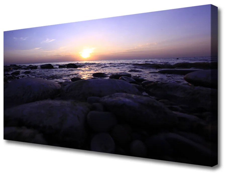 Obraz na plátne Kamene more príroda 100x50 cm