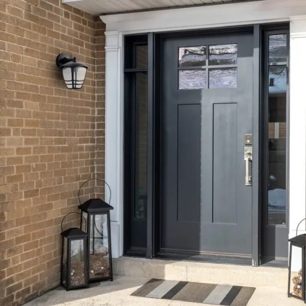 Vonkajšie nástenné svietidlo TEVIO KD 1xE27/60W/230V IP54 čierna