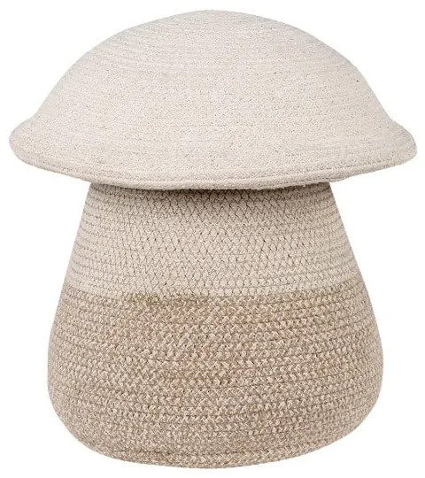 Béžový látkový detský kôš na hračky ø 33x38 cm Mama Mushroom – Lorena Canals