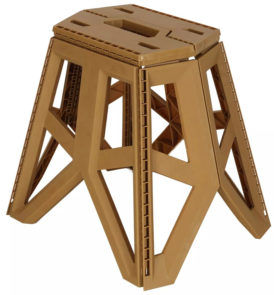 KIK KX3294 Skladacia kempingová stolička 39,5 cm, béžová