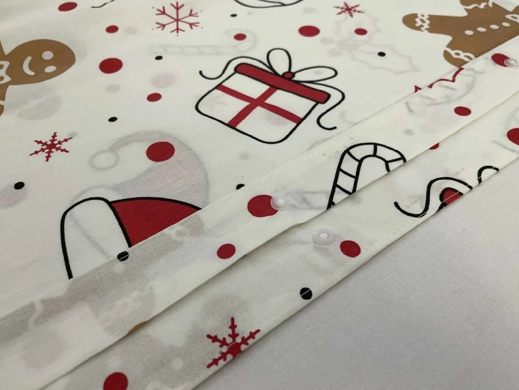 Bavlnené obliečky GINGER JOY biele Rozmer obliečky: 70 x 90 cm | 140 x 200 cm