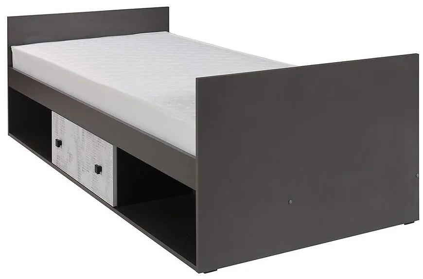 Posteľ Tommy 20 grafit/enigma