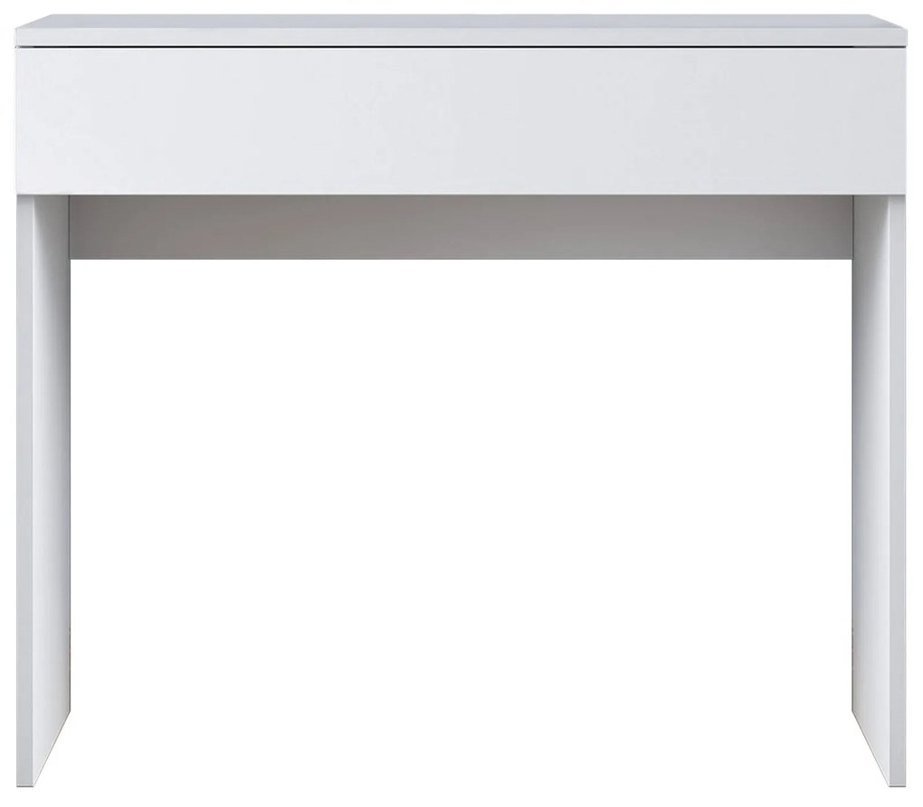 Minimalistický toaletný stolík Alisson biely