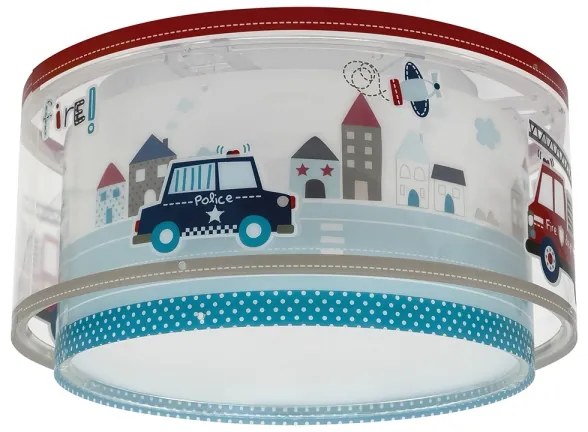 Dalber 60616 - Detské stropné svietidlo POLICE 2xE27/60W/230V
