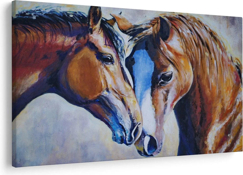 Obraz - Zamilované kone (90x60 cm)