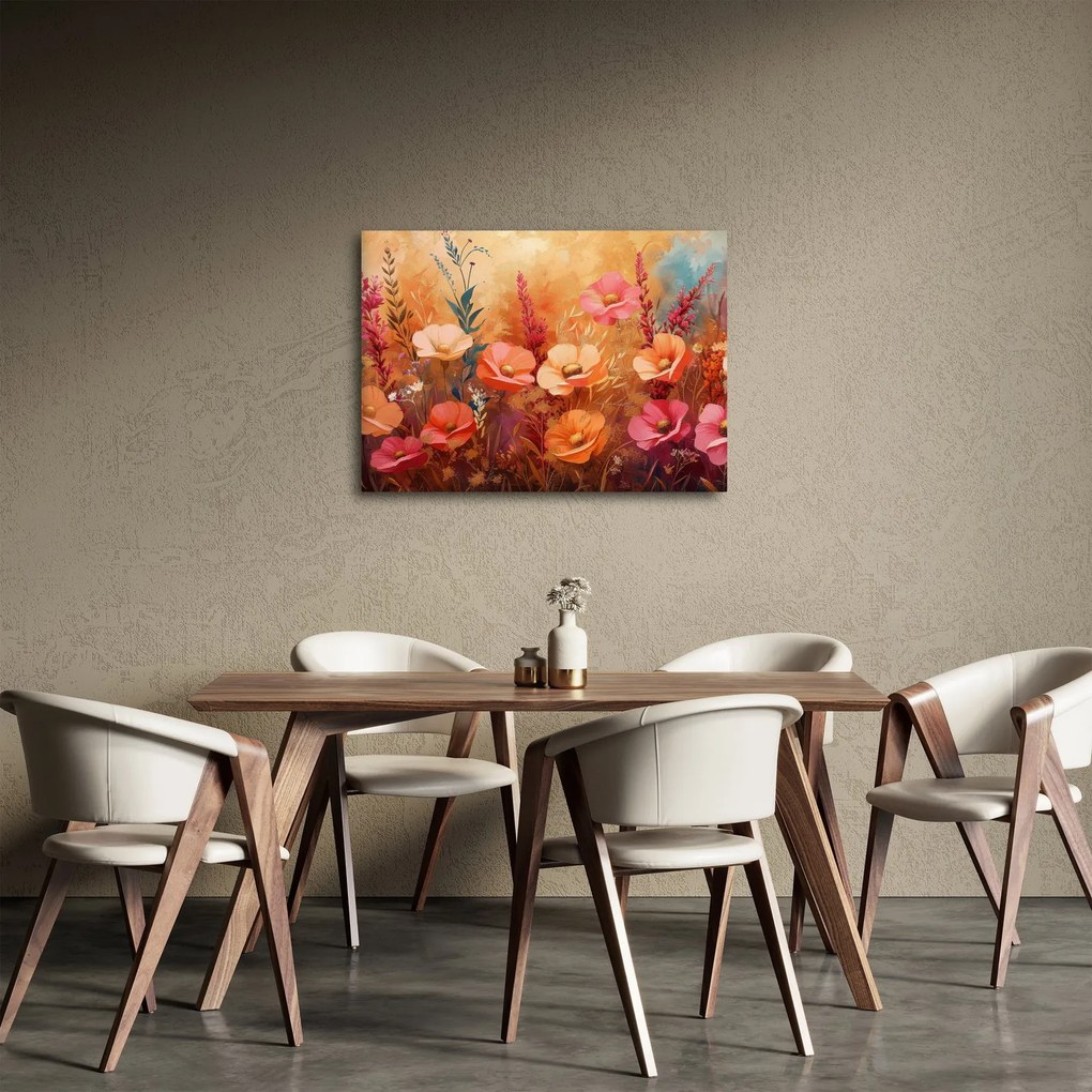 Obraz - Lúčne kvety, maľba (70x50 cm)