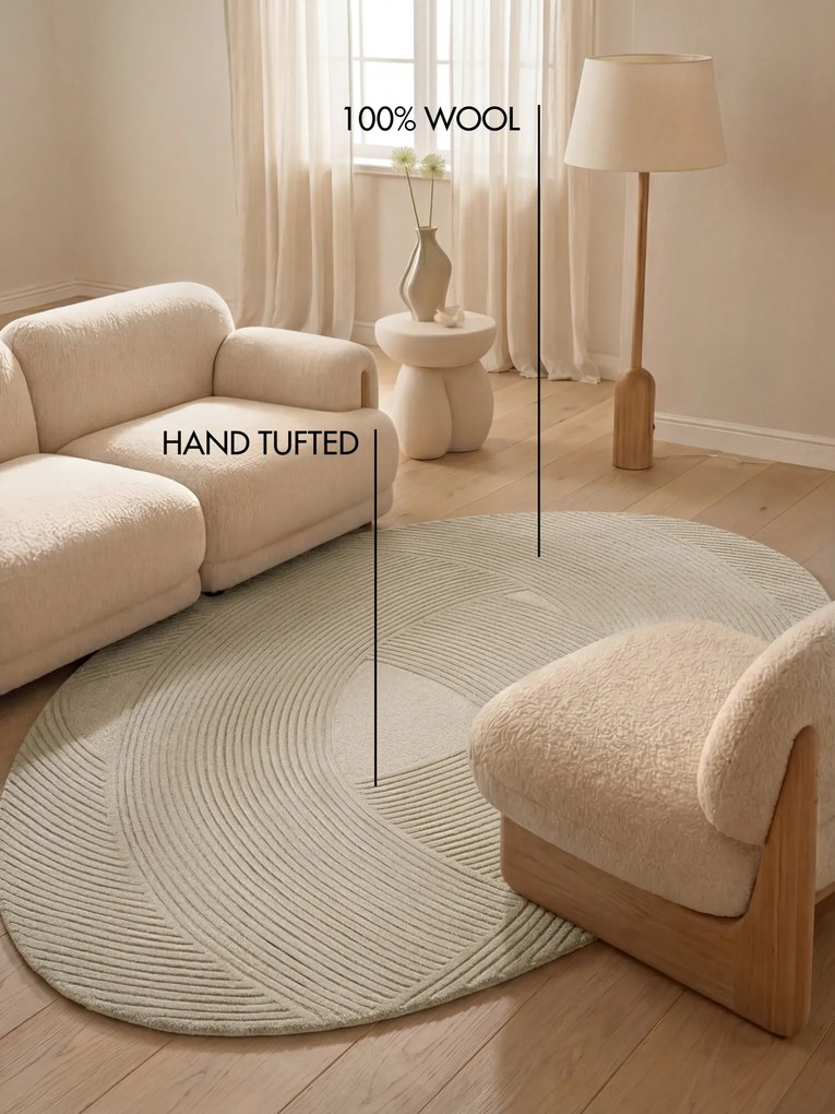 Ted Baker, Kusový koberec Ted Baker Kensington 106399 Creme, 200x300, biela, kancelária
