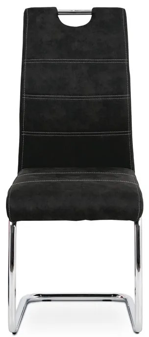 BONTEC Jedálenská stolička, čierna, látka, HC-483 BK3 Farba: Hnedá