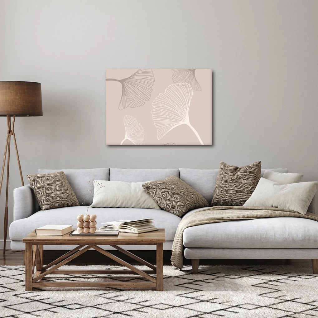 Obraz - Béžové listy N⁰6 (70x50 cm)