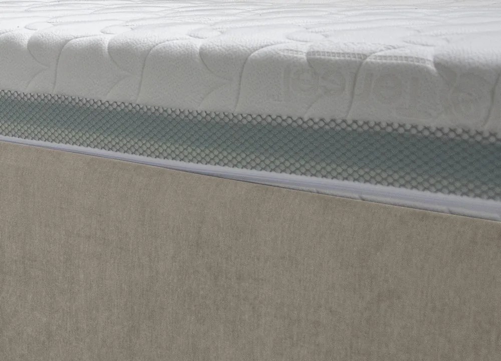 Posteľ Rita 180x200 cm, béžová látka