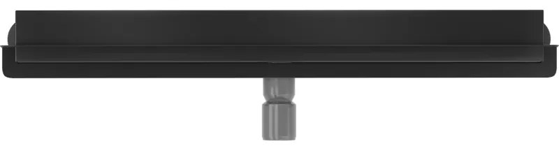 Mexen Flat nerezový sprchový žľab na stenu 100 cm vzor WALL, čierny, 1730100