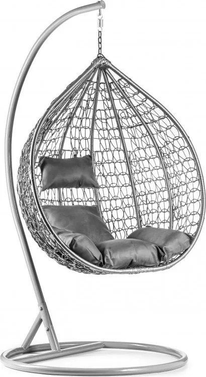 Vankúš do závesného kresla KOKON, tmavo sivý