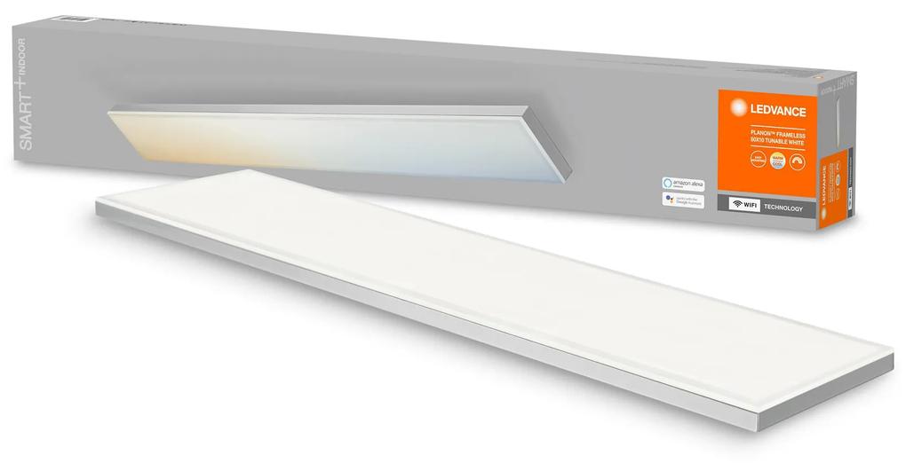 LEDVANCE Chytrý LED panel SMART WIFI PLANON FRAMELESS, 27W, teplá biela-studená biela, 80x10cm