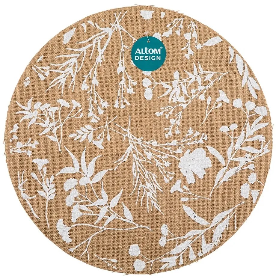 Altom Jutové prestieranie Meadow pr. 38 cm, prírodná
