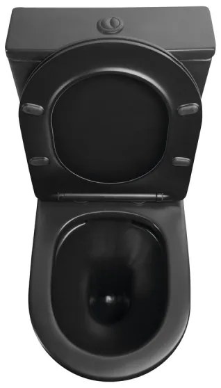 Sapho - Kombinované WC PACO, keramika/čierna