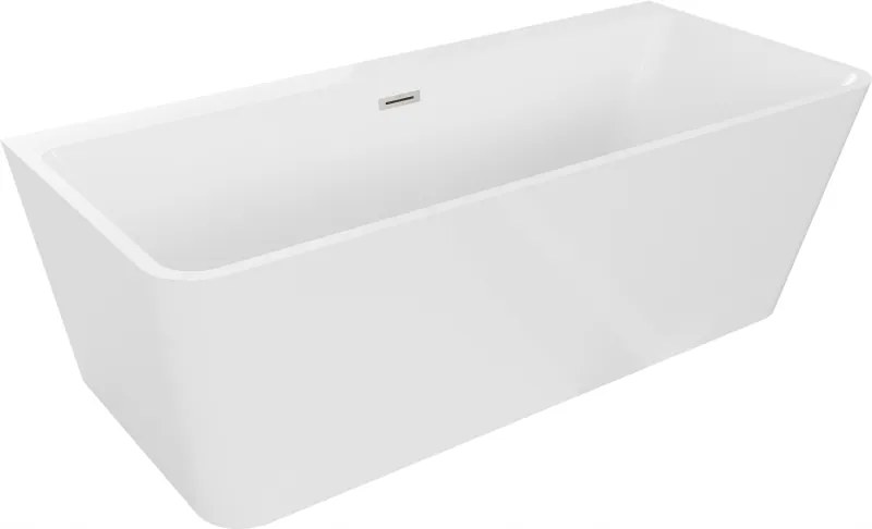 Volta Vaňa 150x75cm Biely Nikel Mexen