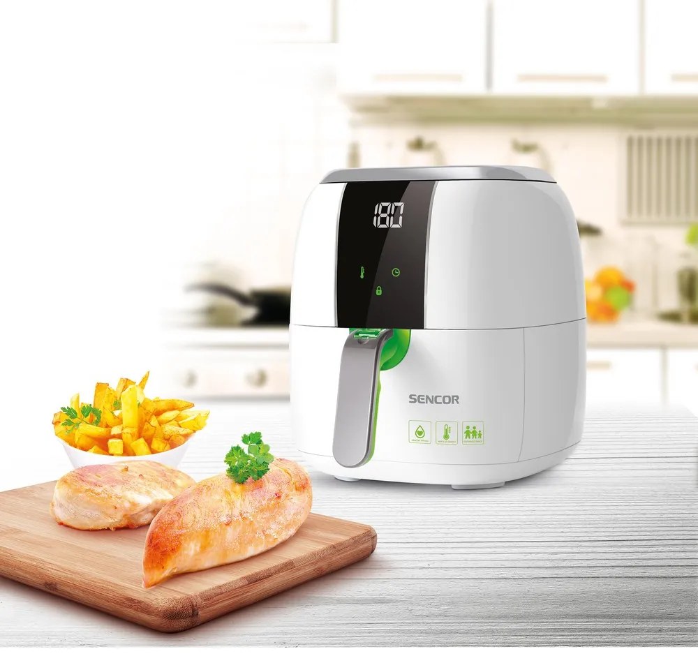 Sencor SFR 5320WH teplovzdušná fritéza LED displej