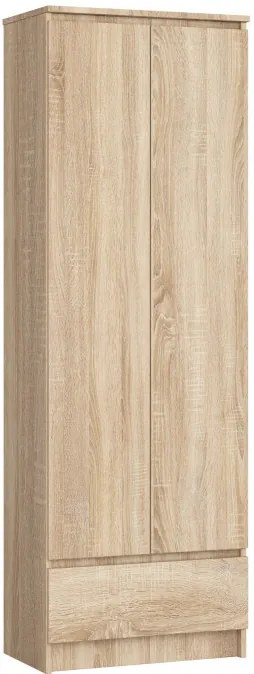 Uzavretý regál R60 2D 1SZ CLP dub sonoma