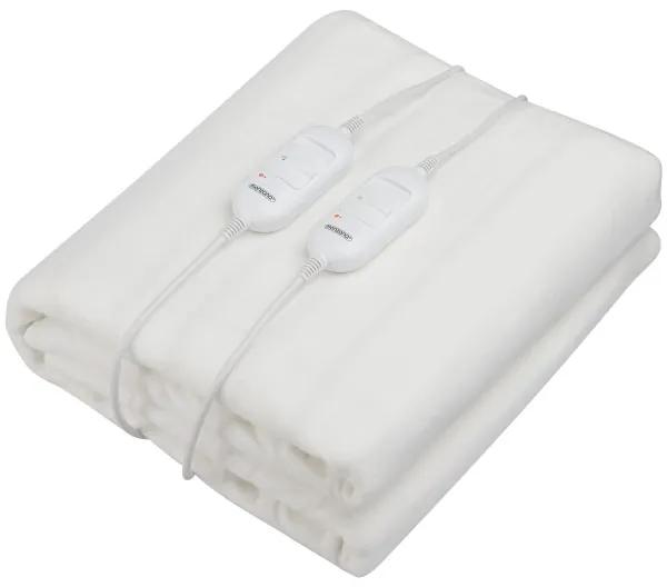 Elektrická deka biela 160x140cm 2 zóny