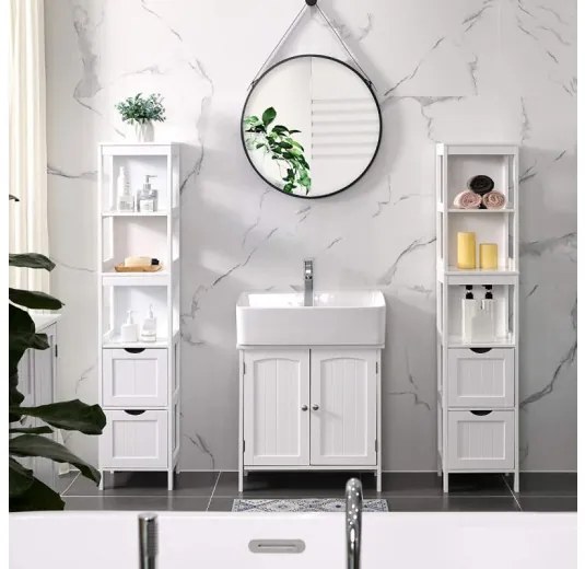 Kúpeľňová skrinka s otvorenými policami BBC66WT