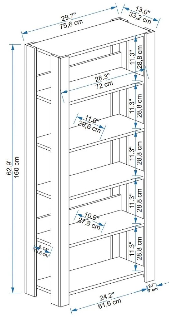 Regál Mekali 1 (borovica atlantická + béžová). Vlastná spoľahlivá doprava až k Vám domov. 1093020