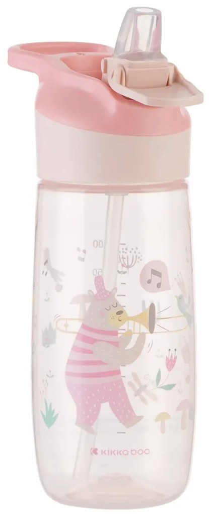 Hrnček so silikónovým náustkom 450ml 12m+ Music Fest Pink
