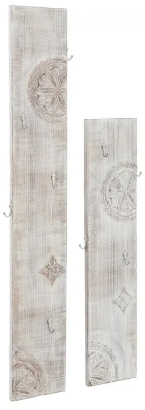 furniture-nabytek.cz - Masívne nástenné panely Mackay z mangového dreva, lakované, biele – 25×3×160 cm