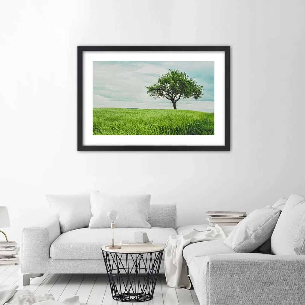 Gario Plagát Strom v poli Farba rámu: Bez rámu, Rozmery: 60 x 40 cm