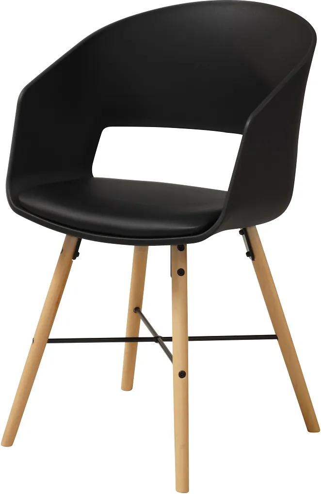 Dizajnová stolička Alexei, čierna