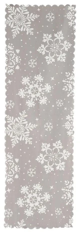 Súprava 4 vianočných obliečok na vankúš a behúň na stôl Minimalist Cushion Covers Snowflakes