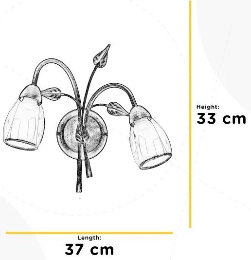 ONLI - Nástenné svietidlo LILIANA 2xE14/6W/230V
