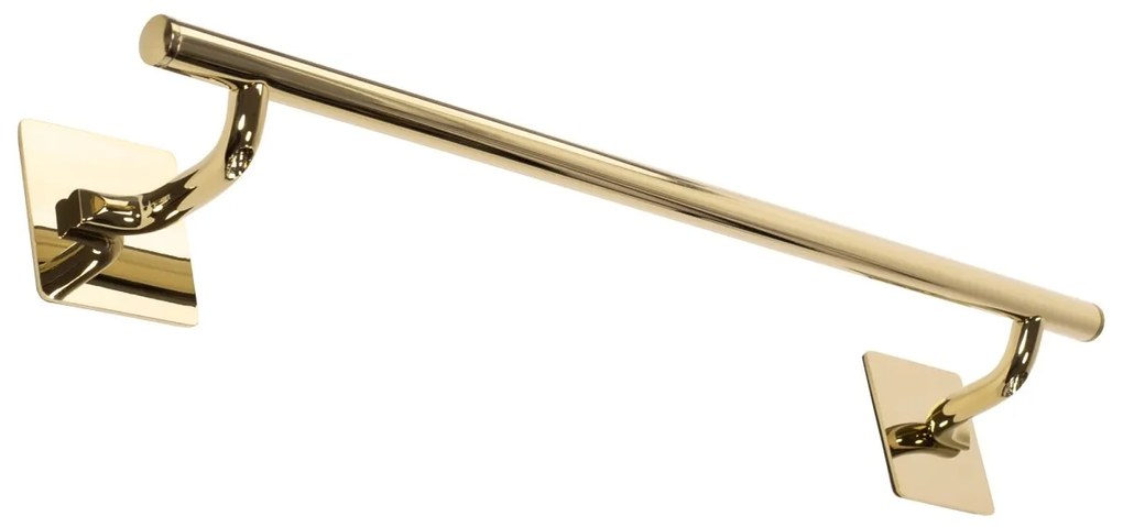 Kúpeľňový vešiak REA CUBE II jednoramenný zlatý