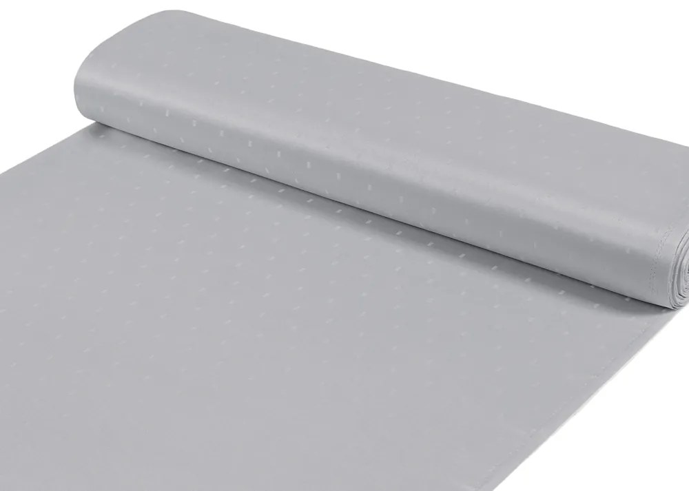 Biante Teflónový oválny obrus TF-080 Obdĺžničky na sivom 140x220 cm
