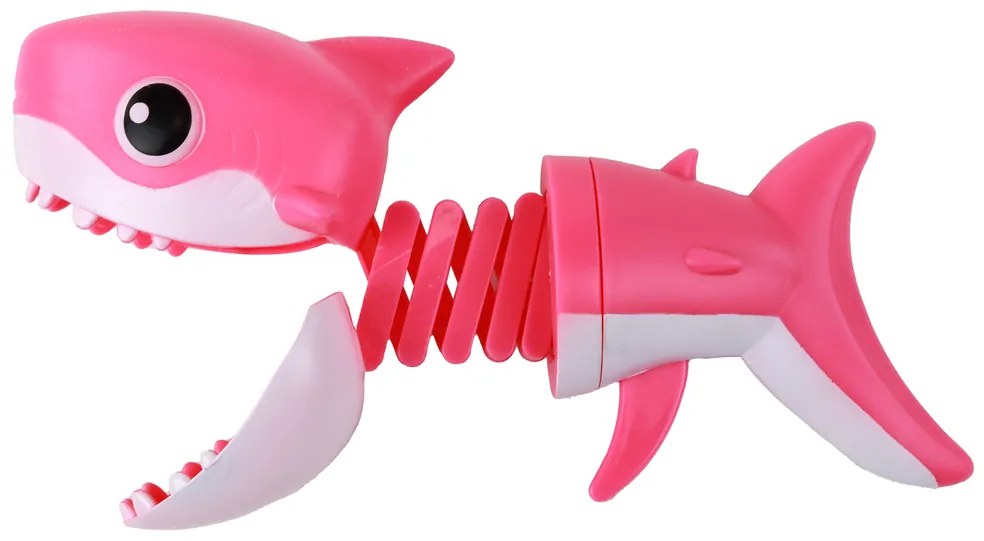 Lean Toys Detská pištoľ - vystreľovací žralok ružový