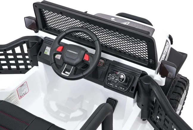 Elektrické autíčko Jeep BEAST 4x4 biele