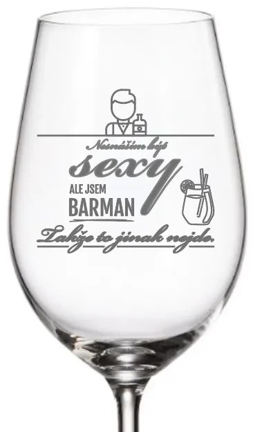 Dekorant Pohárik pre barmana NESNÁŠAM BYŤ SEXY 350 ml 1 ks