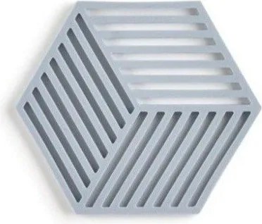 Sivomodrá silikónová podložka pod hrniec Zone Hexagon