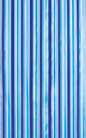 Aqualine ZV011 sprchový záves 180x180cm, vinyl, modrý, pruhy