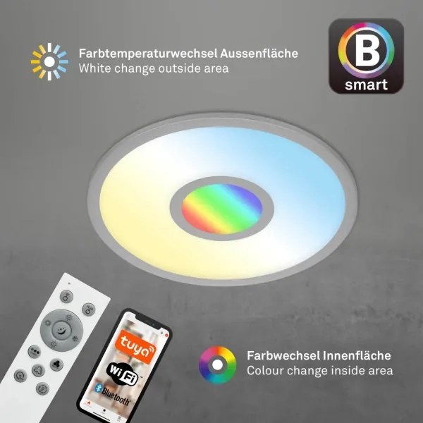 Brilo -LED RGB Stmievateľné stropné svietidlo CENTRO LED/24W/230V Wi-Fi Tuya + DO