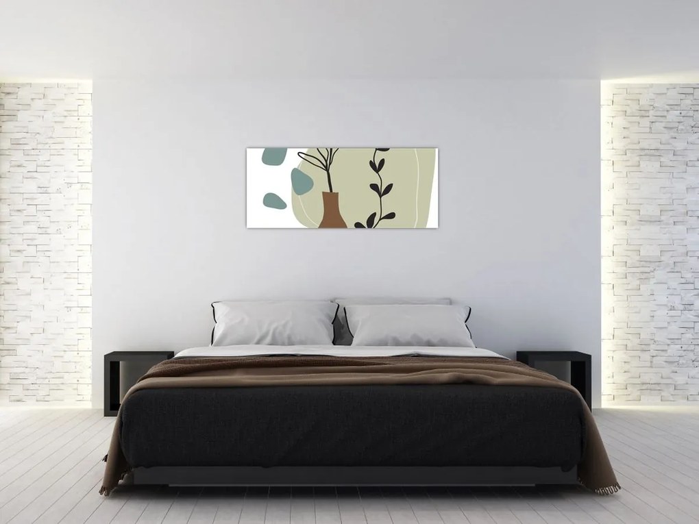 Obraz - Kvety vo váze N⁰2 (120x50 cm)