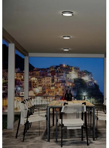 Redo 90290 - LED Vonkajšie stropné svietidlo so senzorom ISOLA LED/24W/230V IP54