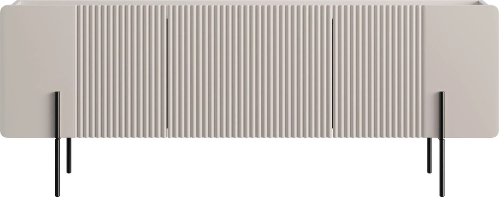 TV stolík Malmi 150 cm - kašmírová / čierna